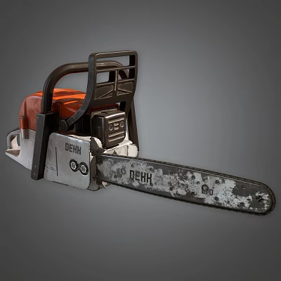 Modern Saw Chain Saw 3d model