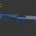 Sleek Modern Tactical Shotgun With Black Silver Finish And Tactical Rail Design