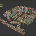 Collection of Wooden Construction Components Including Planks Frames Staircases And Shelves