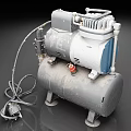 Industrial Air Compressor With Steel Storage Tank Electric Motor Power Cable And Heavy Duty Design