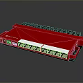 Netgear Red Ethernet Switch With Multiple Ethernet Ports And Sleek Design