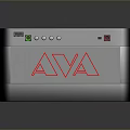Gray AVA Electronic Device With USB Port Green Red Indicator Lights And Buttons