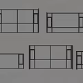 Windows casement window sliding window bay window floor-to-ceiling window 3d model