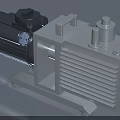 Industrial Vacuum Pump Equipment With Electric Motor Heat Sink And Metal Structure