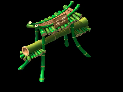 Handmade Bamboo Ant Shaped Craft With Intricate Design For Home Decoration 3d model