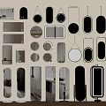 Assorted Mirrors in Various Styles Including Wall Mounted and Floor Standing Designs