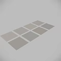 Light Colored Textured Wall Panels And Floor Tiles For Interior Components Design 3d model