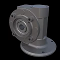 Industrial Mechanical Gearbox With Robust Metal Construction And Flange Base Design