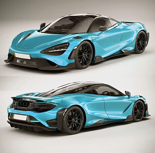 Modern sports car sports car McLaren 3d model