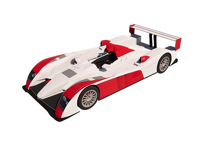 Audi R10 Super sports car 3d model