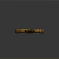 Ancient Medieval Sword With Ornate Hilt Metal Blade And Floor Reflection