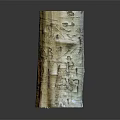 Natural Wood Textured Vase With Handcrafted Bark Pattern For Home Decorative Use