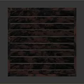 Dark Wooden Furniture Piece With Stylish Horizontal Slats Design And Modern Look