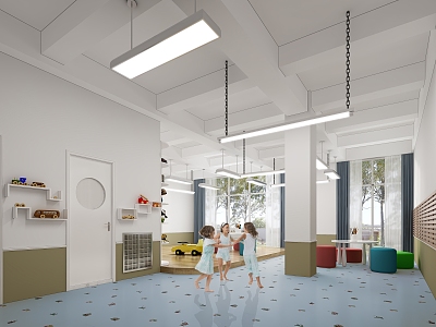 Modern Kindergarten Classroom model