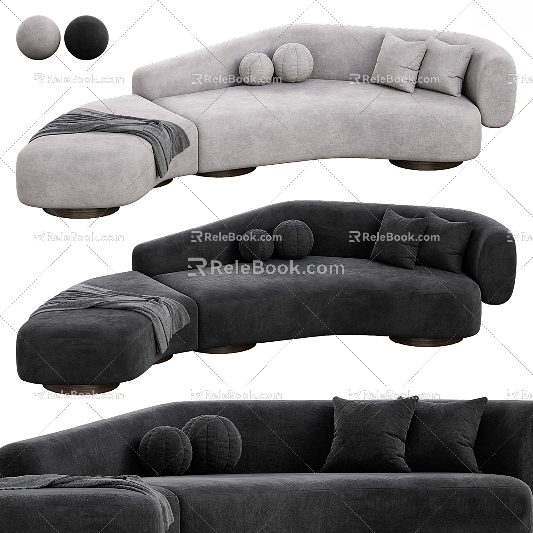 Modern Multiplayer Sofa 3d model