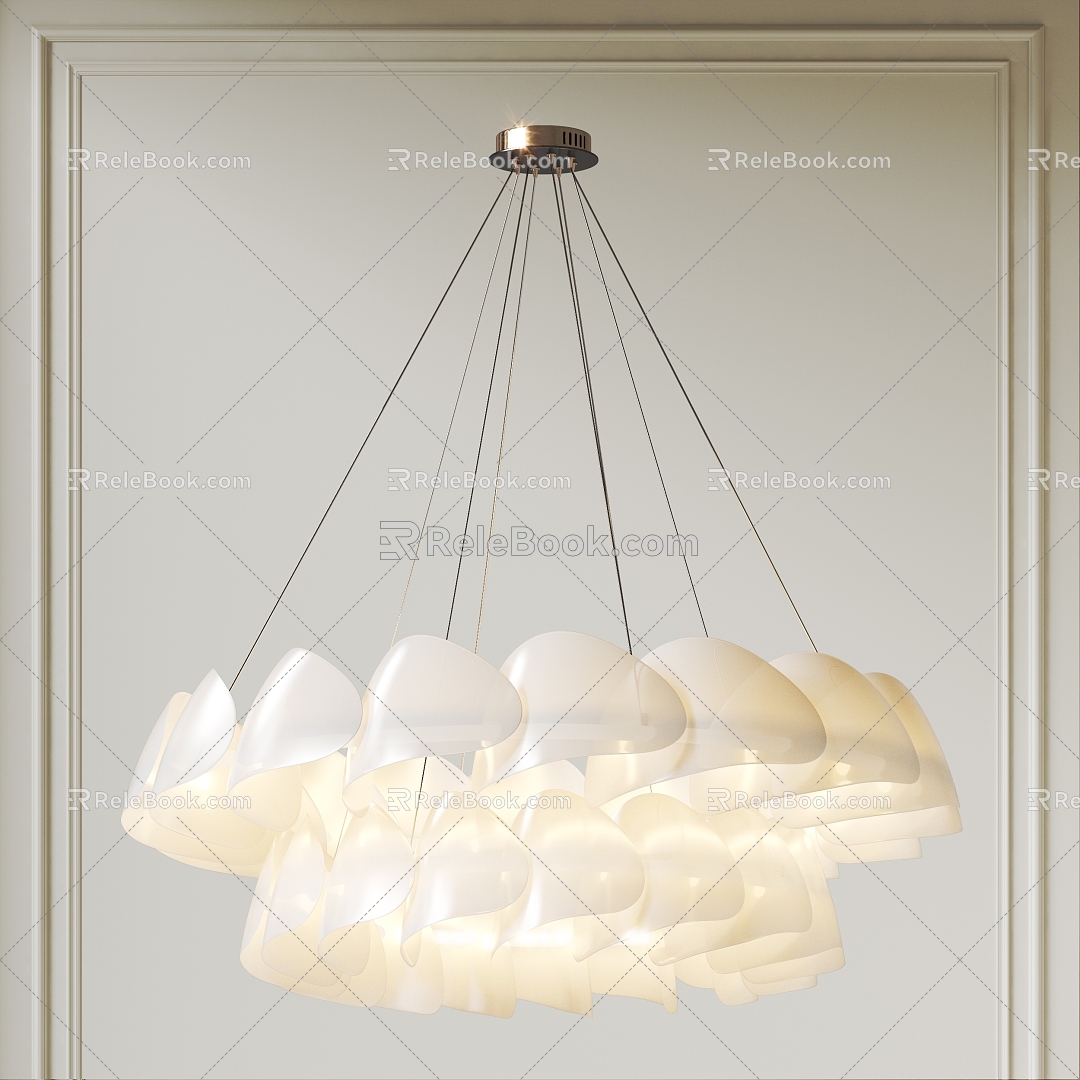 Cream wind double layer chandelier chandelier double layer chandelier art chandelier decorative chandelier model