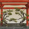 Japanese Lohan Pine Modeling Pine Landscape Pine 3d model