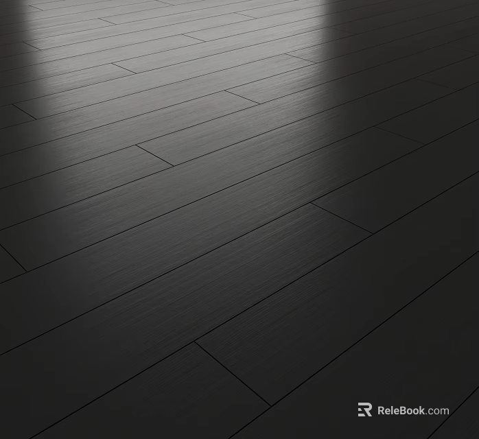 Elegant Dark Wood Flooring With Natural Grain For Modern Interior Spaces 3d model 