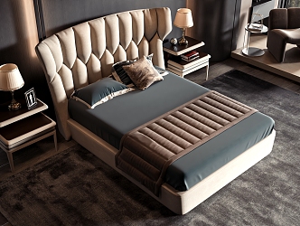 Style Commodity Bed 3d model