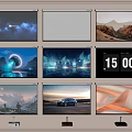 Projector screen 3d model