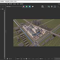 Aerial Planning of Urban Complex With Green Roofs River Road Network and Greenery