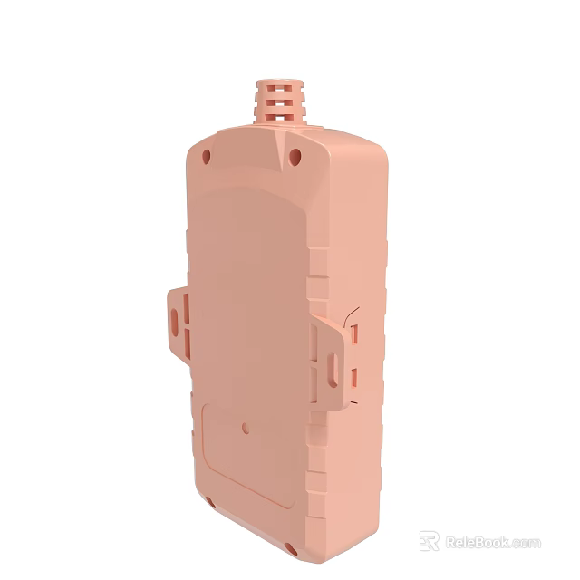 Pink Durable Device Enclosure With Structural Design Secure Clips And Interface 3d model 