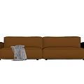 Modern Minotti double sofa 3d model