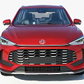 Red Modern SUV Car Featuring Sleek Body Design And Black Alloy Wheels