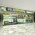 Indoor Playground With Colorful Game Machines Bright Lighting And Modern Interior