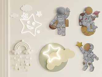 Children's Wall Decoration 3d model