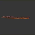Detailed Red Terrain Model With Mountain Ranges And Road Textures