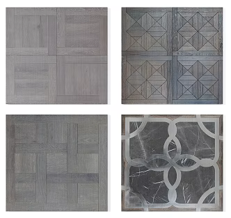 Modern Flooring Wood Flooring Parquet 3d model