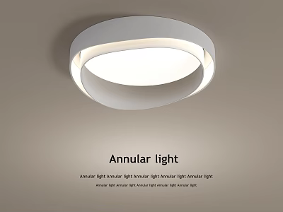 Modern Style Annular LED Ceiling Light Suitable for Living Room and Bedroom Use 3d model
