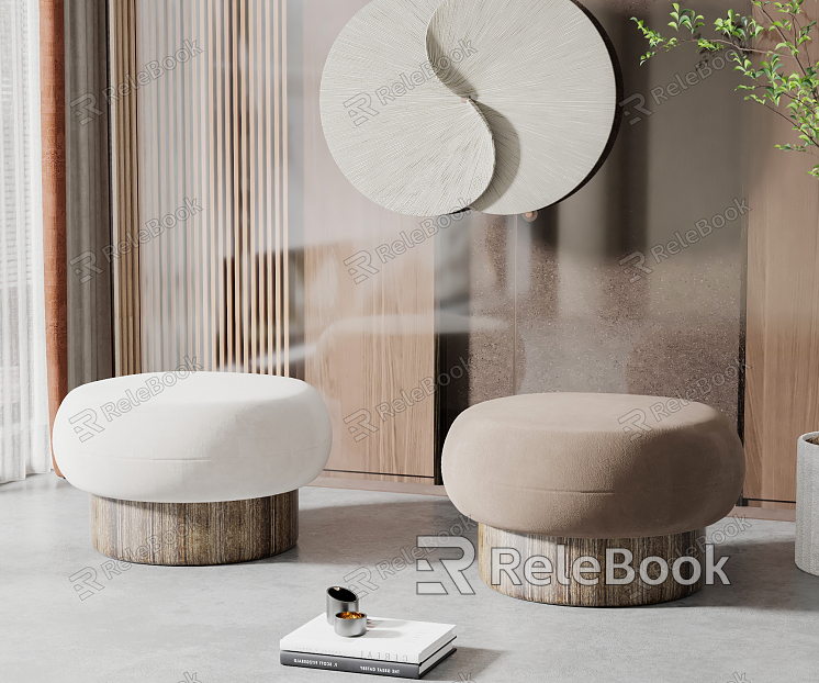 Modern sofa stool sofa stool combination model