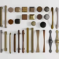 Assorted Cabinet Handles With Different Designs And Colors For Furniture Decor