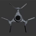 Orbital Spacecraft With Deployed Solar Panels And Central Module For Space Exploration