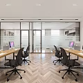 modern public office area office 3d model