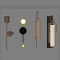 Modern Wall Lamps With Various Designs Mounted on Gray Wall for Home Decor