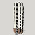 Modern High Rise Building Exterior Design With Windows Balconies And Architectural Details