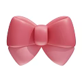 Cute Pink Bow Decorative Ornament Set for Home Decoration