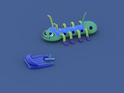 Modern Amusement Park Props Toys 3d model