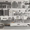 Comprehensive Professional Kitchen Equipment With Worktables Refrigerators Ovens Stoves And Range Hoods