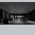 Modern Specialty Store Interior Design with Display Shelves and Ambient Lighting