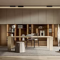 Modern study 3d model