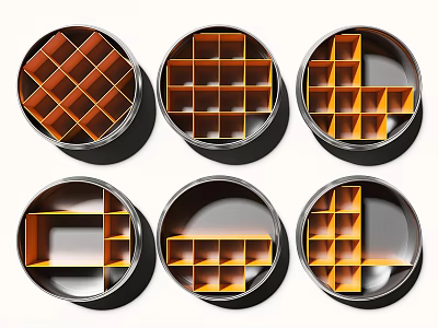 Industrial LOFT wine rack wall cabinet 3d model