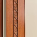 Elegant Wooden Wall Panels With Ornate Carvings And Various Wood Tones