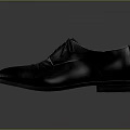 Classic Formal Black Leather Lace Up Shoes With Shiny Upper And Sleek Design
