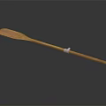 Handcrafted Wooden Paddle Essential Tool For Classic Watercraft Rowing And Navigation
