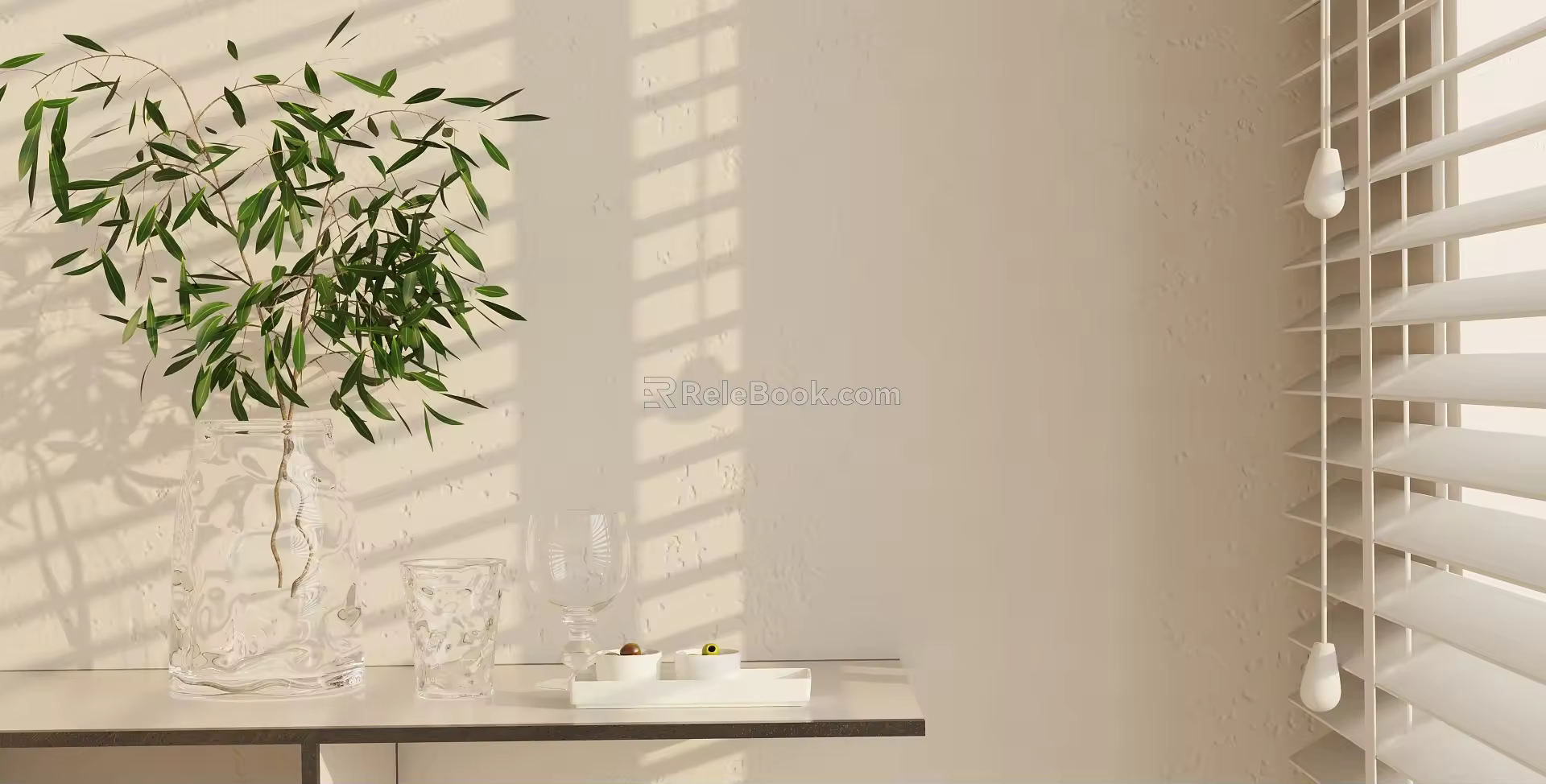 Modern vase ornaments combination 3d model