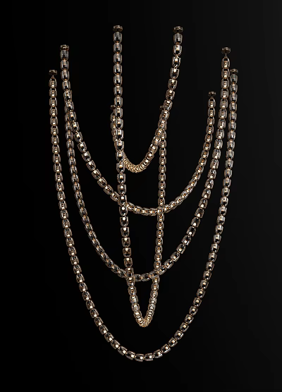 FOLO Light Luxury Crystal Chandelier 3d model